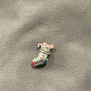 Pandora Festive Mouse Stocking Charm